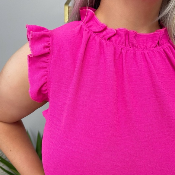 Vibrant Pink Tiered Dress - Picture 5 of 5